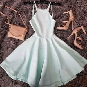 Open Back Swing Dress